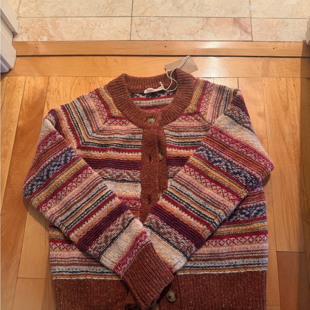 Faherty Multicolor Striped Cardigan